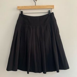Classic black pleated skirt